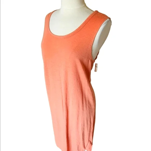 NWT Aerie Sleeveless Pink Coral Midi Dress - Picture 2 of 5